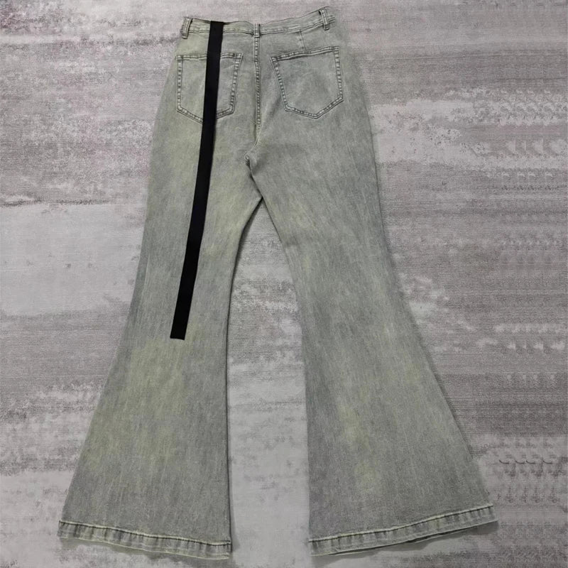 Solid Gray Ribbon Design Sweatpants