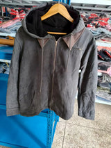 Men's Solid-Color Hooded Cotton Jacket