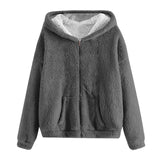 Men's Winter Zipper Hooded Fleece Sweatshirt with Pocket