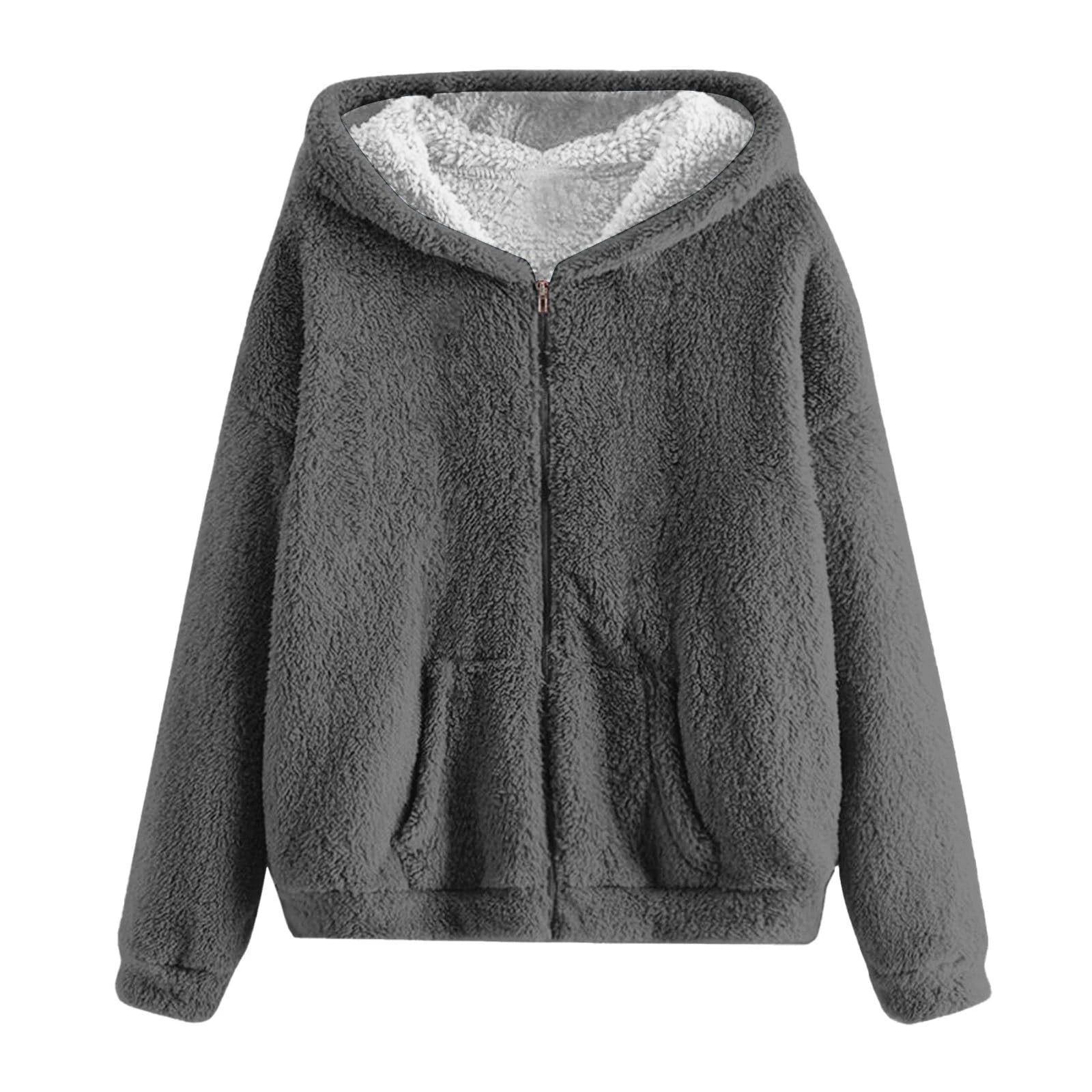 Men's Winter Zipper Hooded Fleece Sweatshirt with Pocket