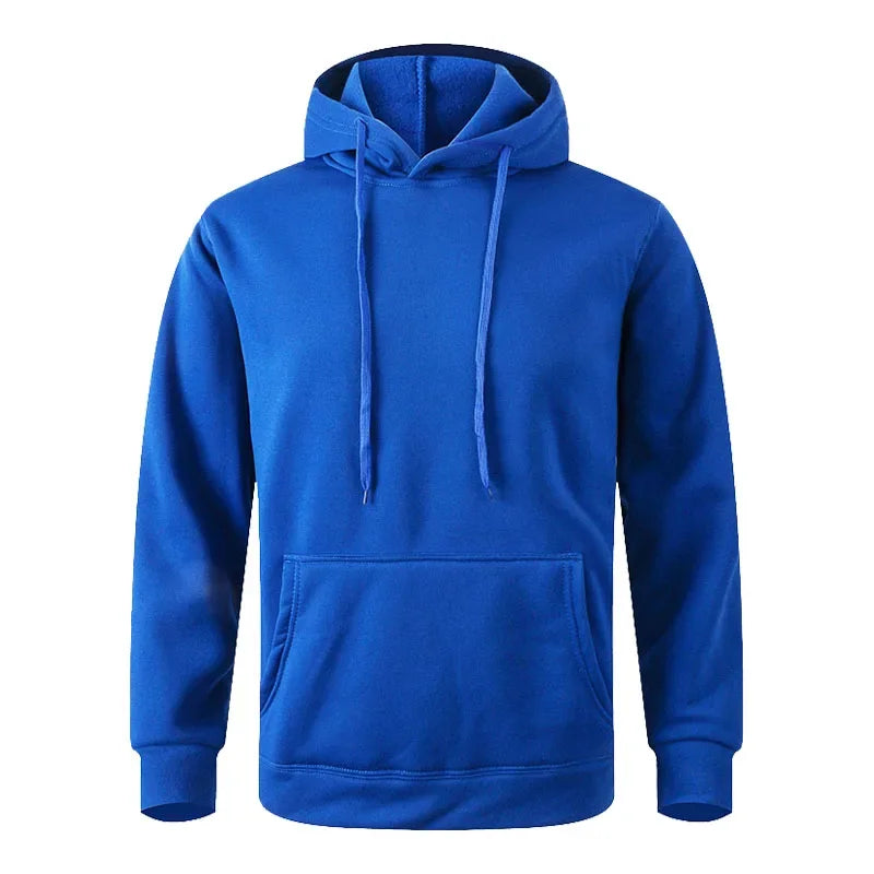 iCool Solid Color Versatile Men Hoodie
