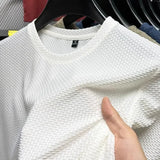 Short Sleeve Mesh Bamboo Ice Silk T-shirt