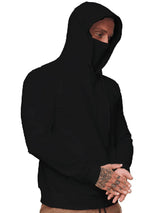 Men's Slim Hooded Sweatshirt with Mask