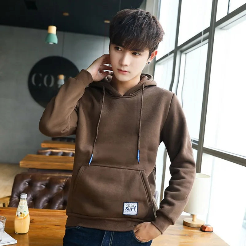 Men's Fleeced Hooded Sweatshirt