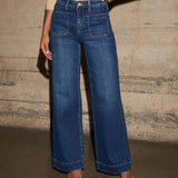 Women's High-Waisted Retro Temperament Jeans