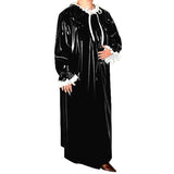 Casual PVC Latex Look Long Maxi Dress