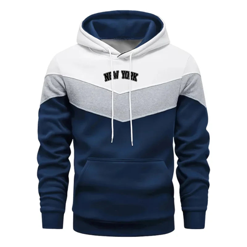2025 Versatile Mens Tracksuit Print Casual Tricolor Sweatshirt Outdoors Sports Jogging Mens Clothing Fashion Street Hoodies Tops