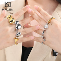 Luxury Rings Anillo Gifts For Women - Stainless Steel 304 - KR111374-GC