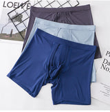 1PCS Mens Long Legs Underwear Separate Ball Pouch Breathable Comfort Sport Seamless Boxer Trunks Shorts Calzoncillo Hombre