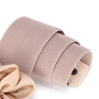 Women Fashion Floral Wide Elastic Belt Casual Trendy Waist Band Chic Ladies Dress Cummerbands Skirt Dress Coat Decor Accessories