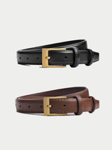 Women's Belt Fashion High-quality Pin Buckle Belt Genuine Luxury Soft PU Leather Belt Women Pair with Pants Jeans，For Ideal Gift