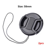 Camera Lens Cap High-quality 40.5mm 49mm 52mm 55mm 58mm 62mm 67mm 72mm 77mm 82mm Snap on Front Lens Cap for Camera