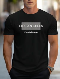 Los Angeles Graphic Printed Slim Fit Casual T-Shirt