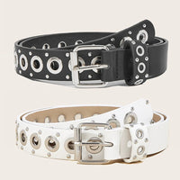 Women's Belt Fashionable Rivet Thin Belt Personalized Needle Buckle Belt Street Trend Punk HipHop Style Belt