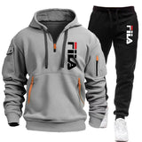 Casual Men's Hooded Sweatshirt and Pants