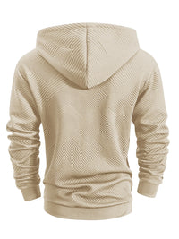 Spring and Autumn Zipper Hooded Casual Sweatshirt