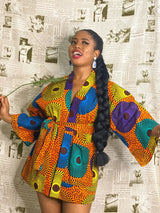 Traditional African Floral Print Rich Bazin Vestidos