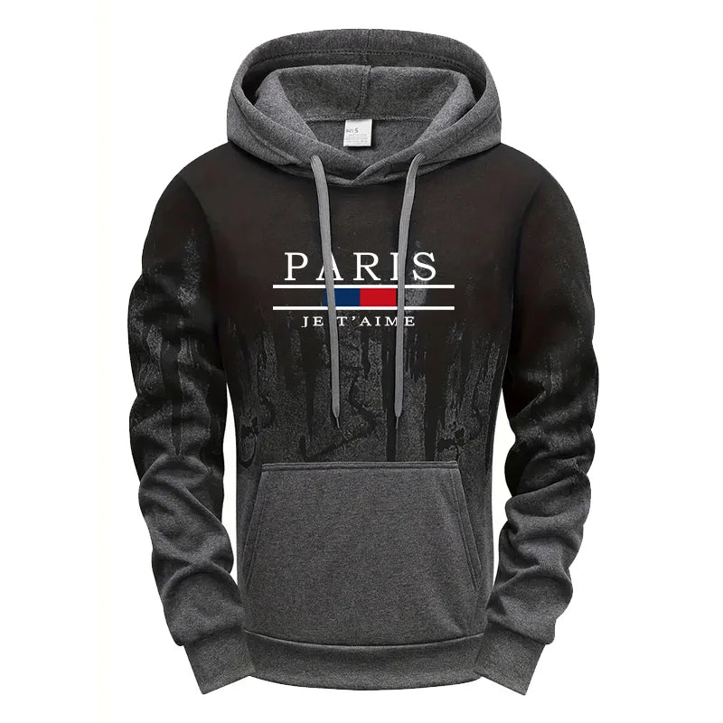 2025 New Mens Tracksuit Casual Printing Splash-ink Hooded Sweatshirts Daily Sports Jogging Mens Clothing Single Piece Tops Pants