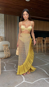 Women Geometry Printed Beach Cover Up