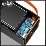 500000MAH  100000mah 200000mah 300000mahPowerbank Fast Charging Real Capacity BCAK with Built-in Cable Super Large Capacity