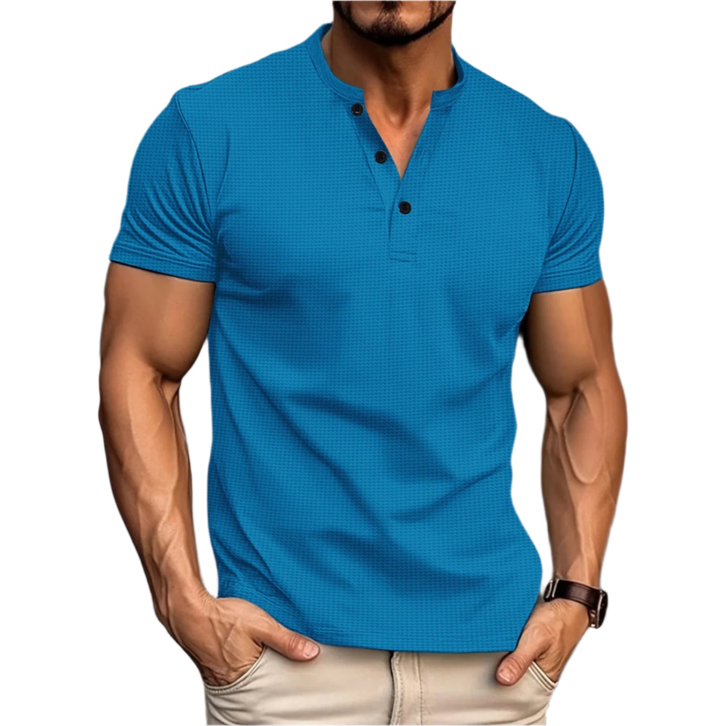 Henry Crewneck Solid T-Shirt