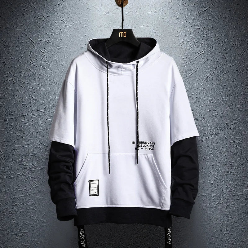 Hip Hop Men Pullover Hoodies Streetwear