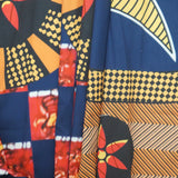 African Ethnic Print Loose Long Trench Coat Streetwear