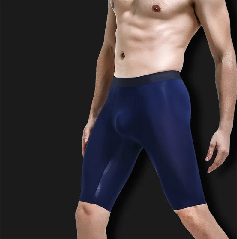 Breathable Pouch Middle Long Leg Boxers