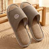 Non Slip Women Breathable Linen Slippers