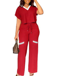 Women's Casual Elegant Short Sleeve Sports Suit