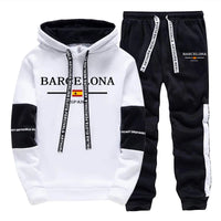 Fashion Mens Tracksuit Print Casual Sweatshirts Sportswear Outdoors Sports Jogging Mens Clothing Single Piece Hoodie Pants 2025