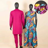 African Dresses for Matching Couple Outfits for Party Vestidos Y23C067