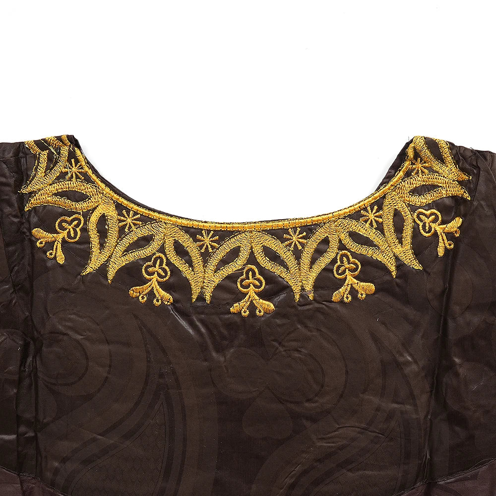 MD African Dresses For Women Embroidery 2PCS Tops Dresses Ankara Rich Robes Traditional Party Wedding Ramadan Church Clothes