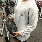 Bodybuilding Fitness Workout Long Sleeve T-Shirt Running Sweatshirt