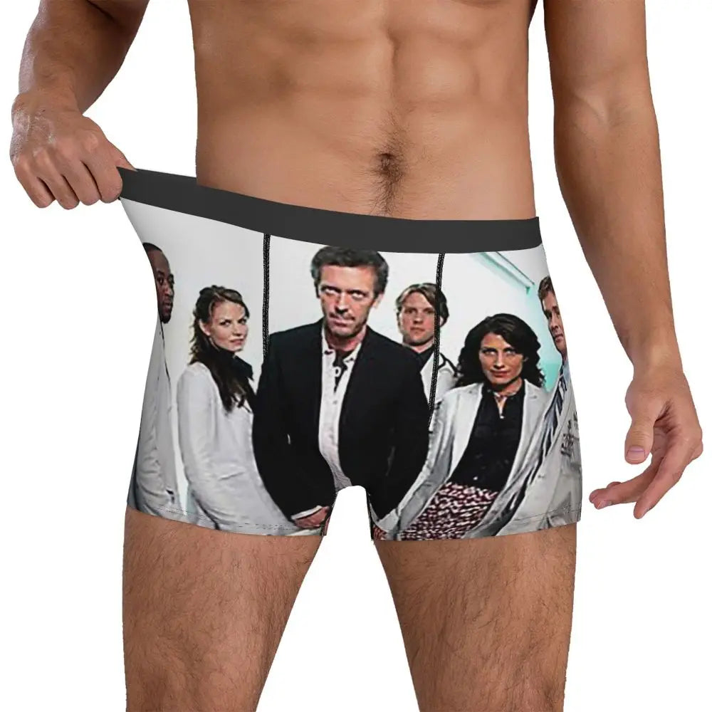 Boxer Underpants Shorts House MD Panties Men Soft Underwear for Homme Man Boyfriend Gifts