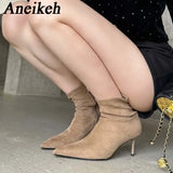 Women Pointed Toe Elegant Dress Boots