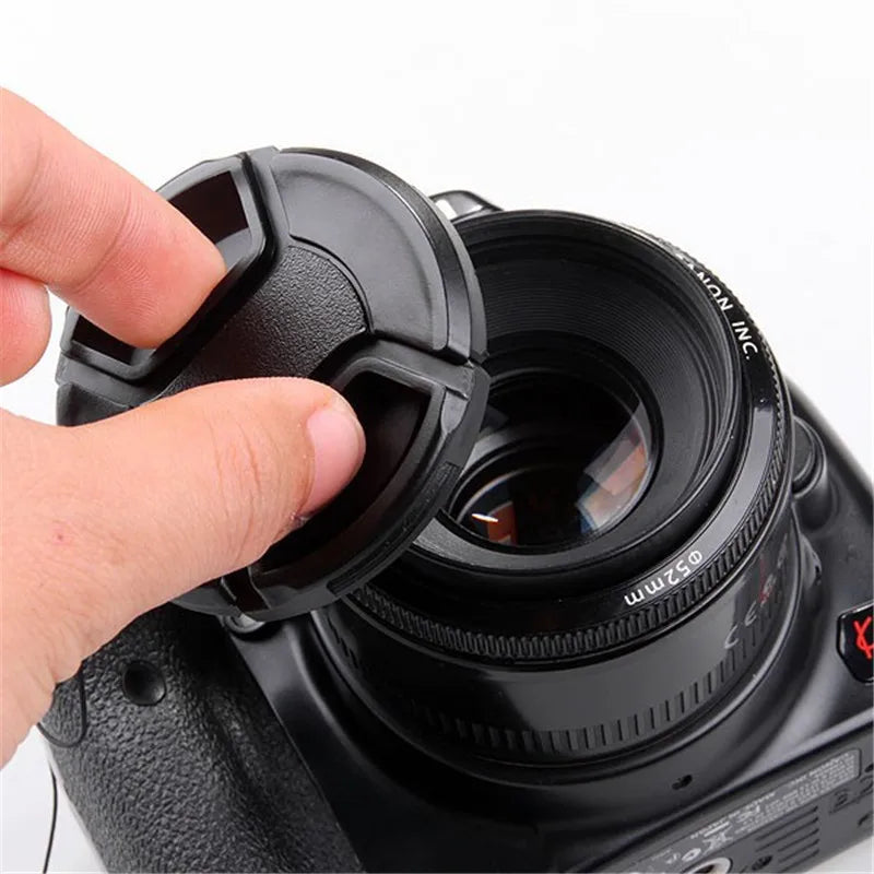 Camera Lens Cap High-quality 40.5mm 49mm 52mm 55mm 58mm 62mm 67mm 72mm 77mm 82mm Snap on Front Lens Cap for Camera