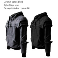 Men Gothic Hip Hop Hooded Sweatshirt