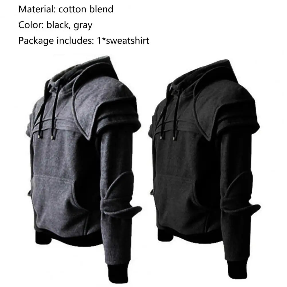 Men Gothic Hip Hop Hooded Sweatshirt