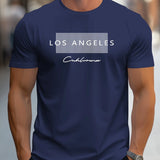 Los Angeles Graphic Printed Slim Fit Casual T-Shirt