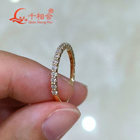 14k 18k real gold  1/2  Eternity