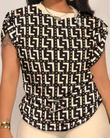 Cross-Border Style Women Short & Shirt Set