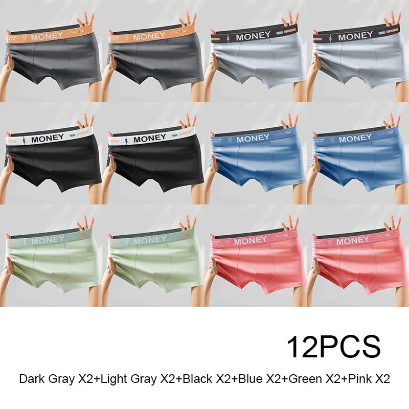 Men's Square Panties Boxers and Underpants Men's Boxer Briefs Man Underwear Hot Gifts Cotton Shorts Sports Sexy Unerderwear Set