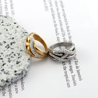 New Design Luxury Shiny Crystal Rings 18 K