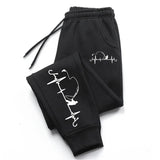 2025 Mens Sweatpants Print Casual Trousers Gym Fitness Sports Jogging Mens Pants Daily Running Pants Outdoors Fashion Streetwear