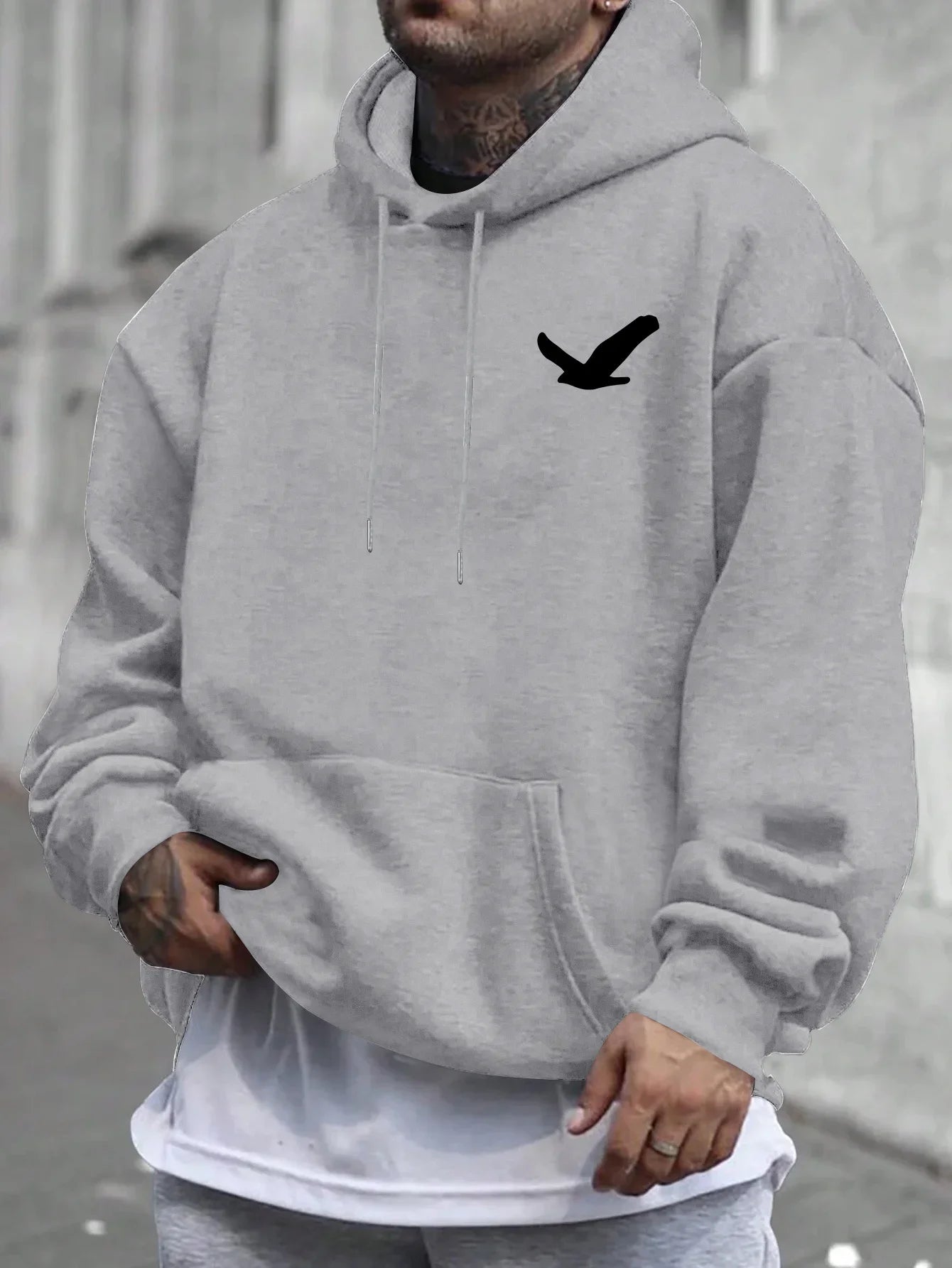 Men's Casual Printed Hoodie