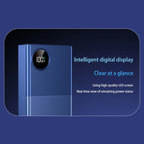 200000mAh 120W Power Bank Large Capacity Super Fast Charge Portable Power Bank With 4 Charging Cables LED Digital Display New