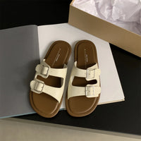 Casual Anti-Skid Flat Fabric Slides