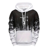 Mens Tracksuit Casual Printing Splash-ink Hooded Sweatshirts Sports Jogging Mens Clothing Autumn Winter Single Piece Tops Pants