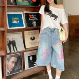 Embroidered Retro Hip Hop Street Jeans